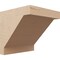 Ekena Millwork 12"W x 12"D x 12"H Wide Burlington Rough Cedar Woodgrain TimberThane Corbel, Primed Tan CORUR12X12X12BURRCPR - alternate 1